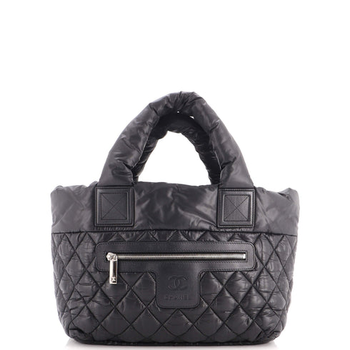 Coco Cocoon Reversible Tote Quilted Nylon Small