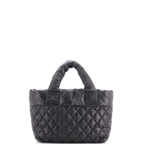 Coco Cocoon Reversible Tote Quilted Nylon Small