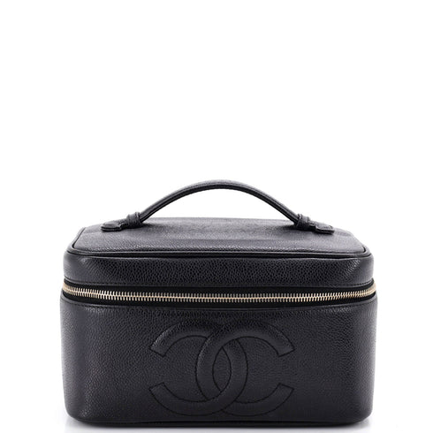 Vintage Timeless Cosmetic Case Caviar Large