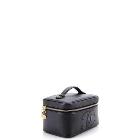 Vintage Timeless Cosmetic Case Caviar Large