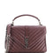 Classic Monogram College Bag Matelasse Chevron Leather Medium