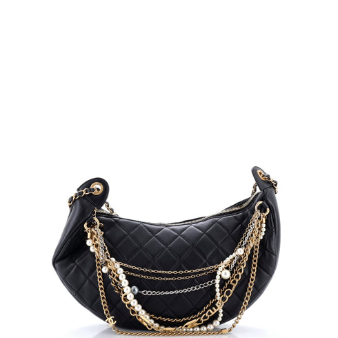 All About Chains Hobo Quilted Lambskin
