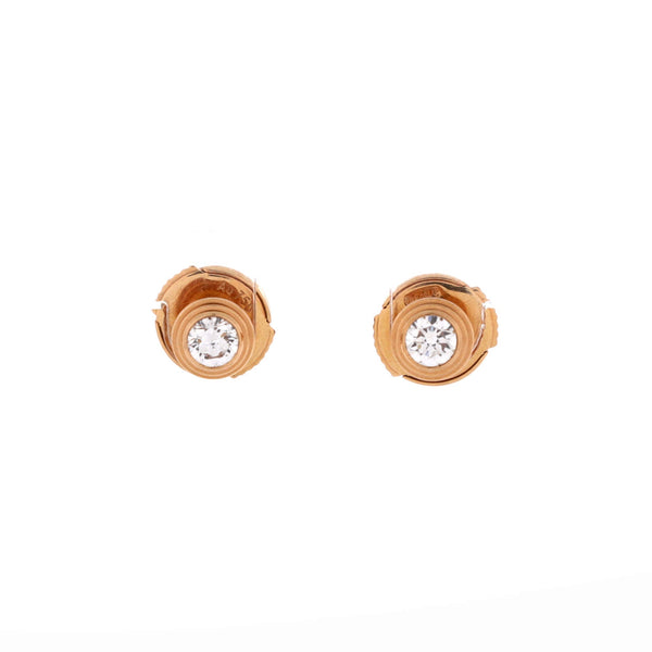 d'Amour Stud Earrings 18K Rose Gold with Diamonds Medium