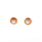 d'Amour Stud Earrings 18K Rose Gold with Diamonds Medium