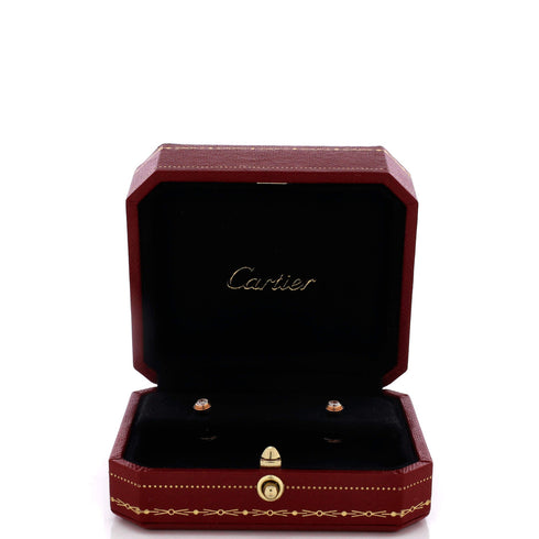 d'Amour Stud Earrings 18K Rose Gold with Diamonds Medium