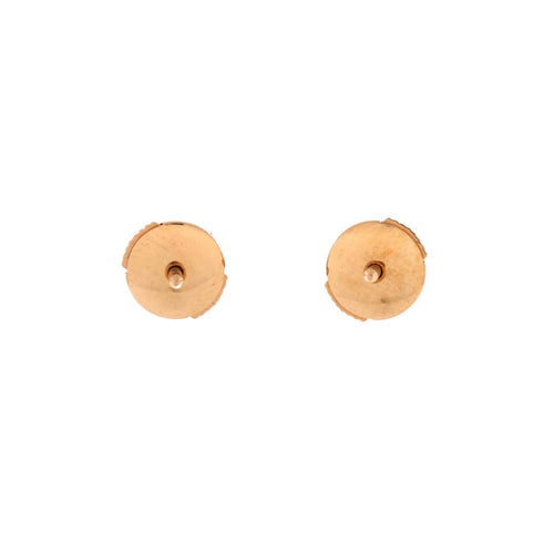 d'Amour Stud Earrings 18K Rose Gold with Diamonds Medium