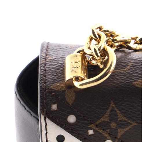 Twist Handbag Limited Edition Brogue Reverse Monogram Canvas and Leather MM