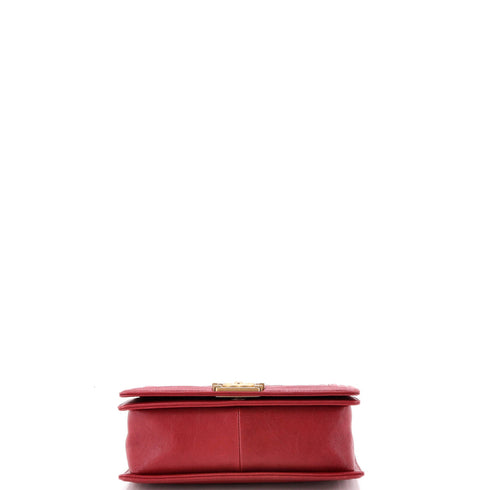 Boy Flap Bag Quilted Caviar Old Medium