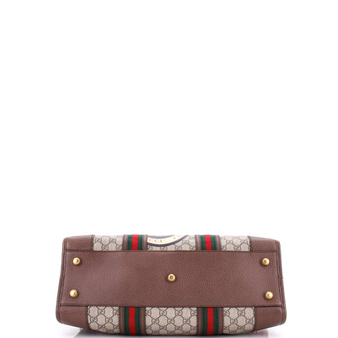 Courrier Carry On Convertible Duffle GG Coated Canvas with Applique Small