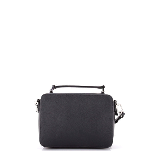 Brique Crossbody Bag Saffiano Leather Small