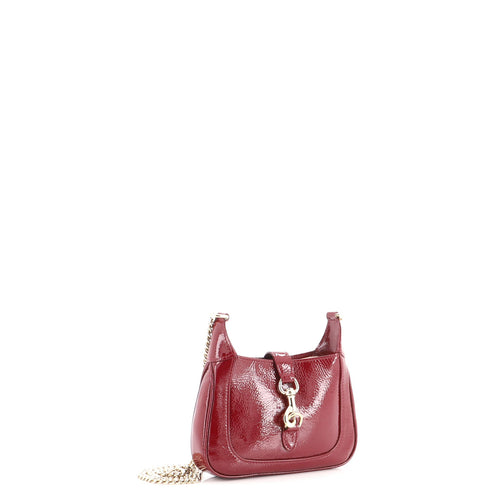 Jackie Notte Chain Hobo Patent Mini