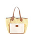 Logo Open Tote Woven Raffia Medium