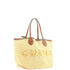 Logo Open Tote Woven Raffia Medium
