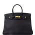 Birkin Handbag Noir Epsom with Gold Hardware 35