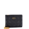 Caro Zipped Pouch With Chain Cannage Quilt Leather