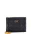 Caro Zipped Pouch With Chain Cannage Quilt Leather