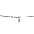 CC Pendant Necklace Metal with Crystals