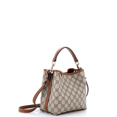GG Emblem Bucket Bag GG Coated Canvas Small