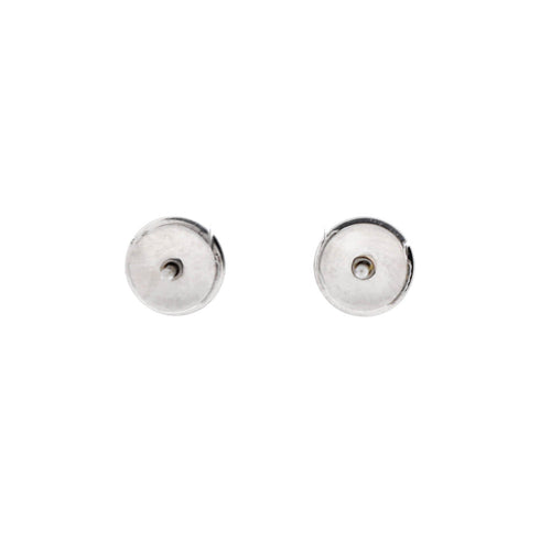 Love Stud Earrings 18K White Gold
