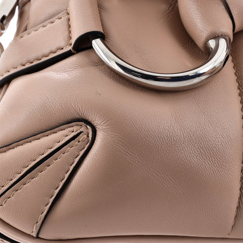 Horsebit Chain Shoulder Bag Vertical Quilted Leather Small