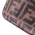 F is Fendi Envelope Clutch on Chain Zucca Embossed Leather