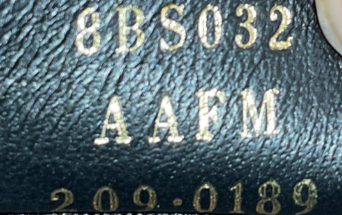F is Fendi Envelope Clutch on Chain Zucca Embossed Leather