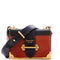 Cahier Crossbody Bag Leather and Saffiano Leather Small
