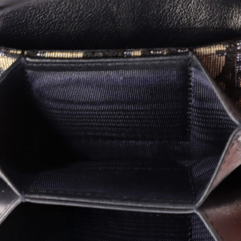 Saddle 5-Gusset Card Case Oblique Canvas