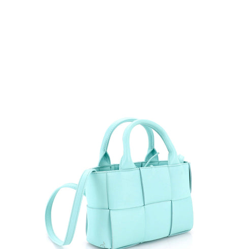 Arco Tote Maxi Intrecciato Leather Candy