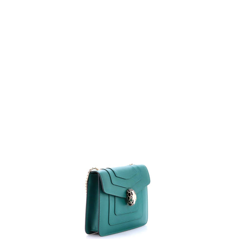 Serpenti Forever Square Shoulder Bag Leather Small
