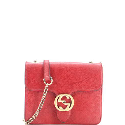 Interlocking Shoulder Bag Leather Small