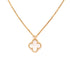 Sweet Alhambra Pendant Necklace 18K Yellow Gold and Mother of Pearl