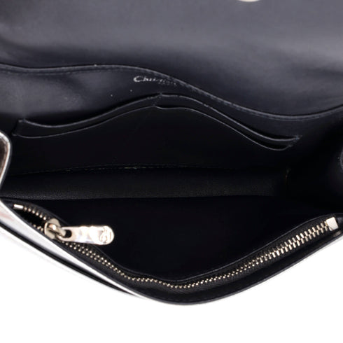 Diorama Wallet on Chain Cannage Embossed Calfskin