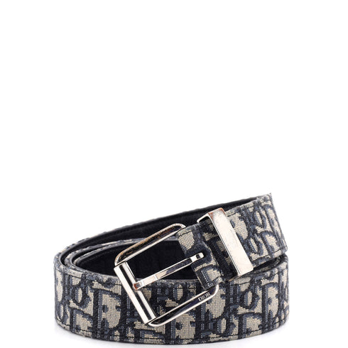Signature Buckle Belt Oblique Canvas Medium 95