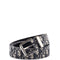Signature Buckle Belt Oblique Canvas Medium 95