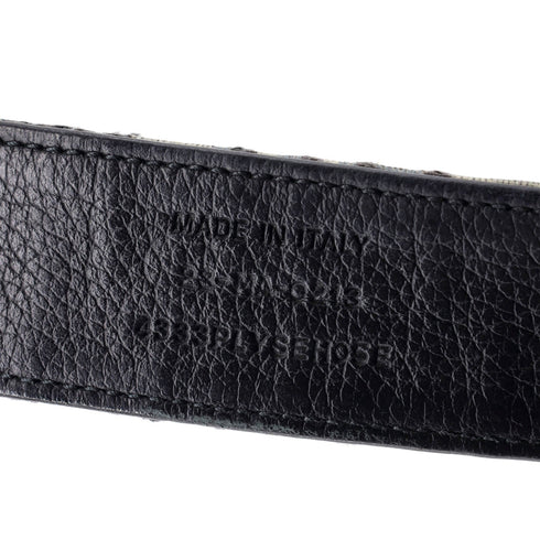 Signature Buckle Belt Oblique Canvas Medium 95