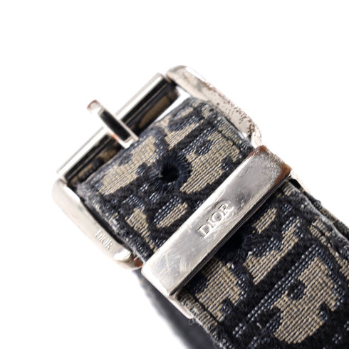 Signature Buckle Belt Oblique Canvas Medium 95