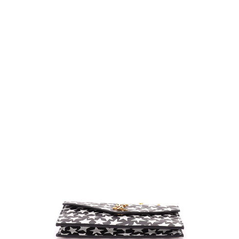 Classic Monogram Wallet on Chain Printed Leather