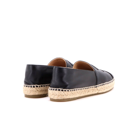 Women's CC Cap Toe Espadrilles Leather