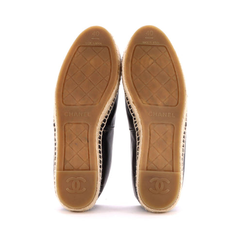 Women's CC Cap Toe Espadrilles Leather