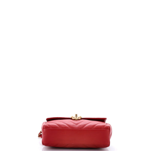 In The City Top Handle Flap Bag Mixed Quilt Calfskin Small