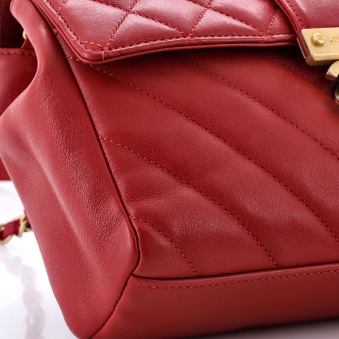 In The City Top Handle Flap Bag Mixed Quilt Calfskin Small