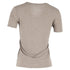 Women's Alexander Wang Scoop Neck T-Shirt Pocket in Brown Cotton
