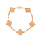 Vintage Alhambra 5 Motifs Bracelet 18K Rose Gold