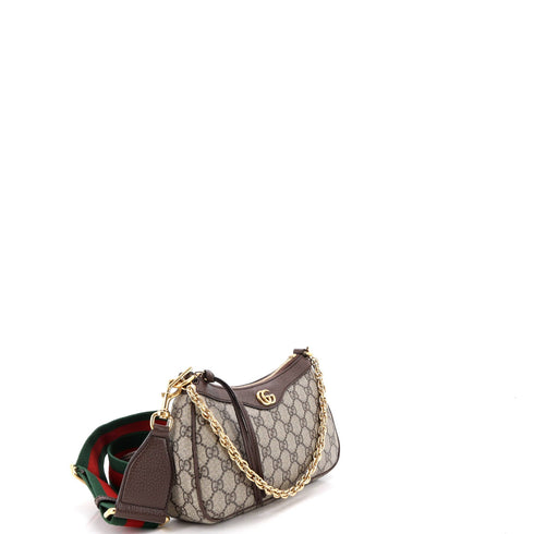 Ophidia Charm Shoulder Bag GG Coated Canvas Small