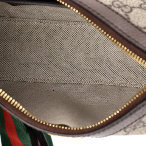 Ophidia Charm Shoulder Bag GG Coated Canvas Small