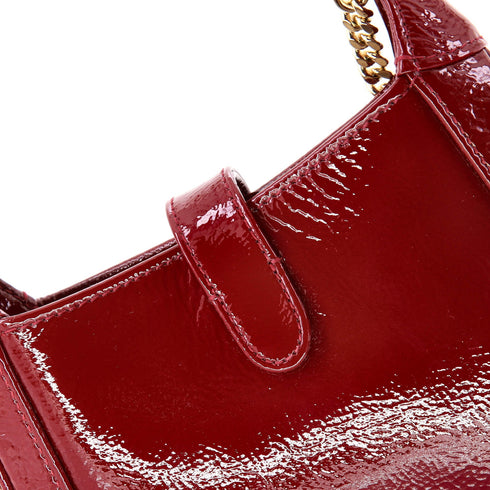 Jackie Notte Chain Hobo Patent Mini