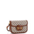 Horsebit 1955 Shoulder Bag GG Coated Canvas with Leather Small