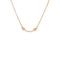T Smile Pendant Necklace 18K Rose Gold with Diamonds Mini