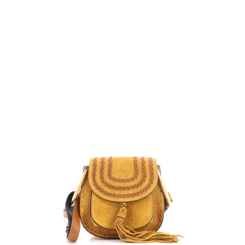 Hudson Handbag Whipstitch Suede Mini